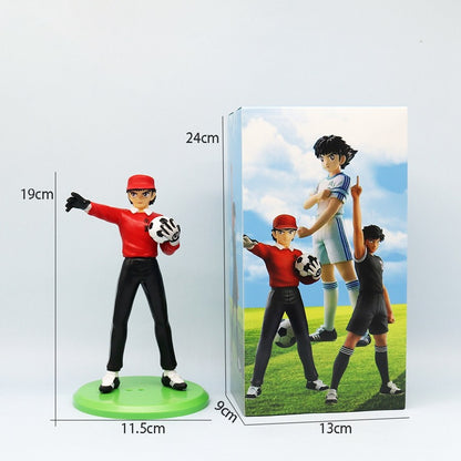 18cm Capitão Tsubasa Anime Boneco Ozora Tsubasa Figuras de Ação Hyuuga Kojirou/Wakabayashi Genzou Coleção de Estatuetas Brinquedos de Modelo