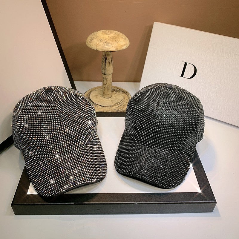 Full Diamond Luxury Rhinestones Baseball Caps for Women Men Cotton Bones Snapback Hip Hop Cap Gorras Casquette Sun Hats