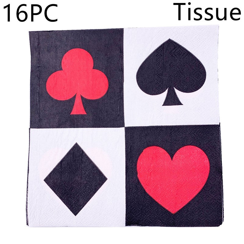 2/12PC 12/18Inch Poker Casino Latex balloon aluminum foil balloons Wedding Christmas Party Baby Shower Birthday Decoration