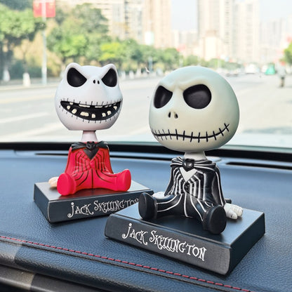 3 Styles Disney The Nightmare Before Christmas Jack Bobble Head Doll PVC Action Figure Collectible Model Toy Give Children Gifts