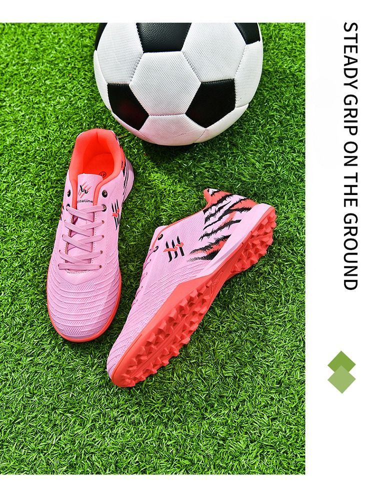 Unisex Youth Soccer Cleats Lightweight FG Football Shoes for Match Training Enhanced Grip Durable Comfortable