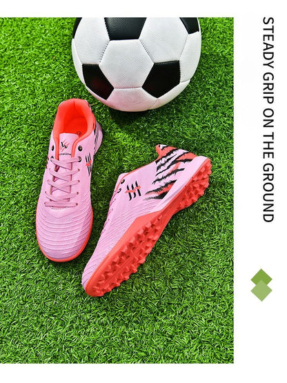 Unisex Youth Soccer Cleats Lightweight FG Football Shoes for Match Training Enhanced Grip Durable Comfortable