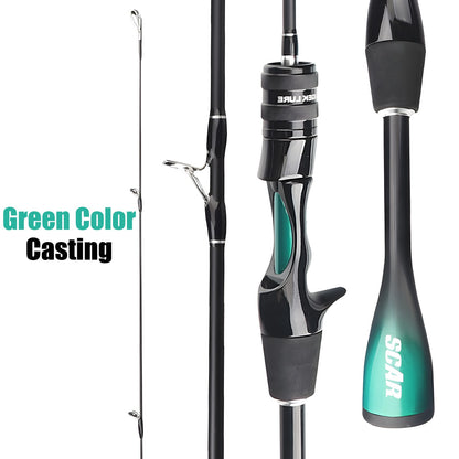 Vara de Pesca de Carpa, Baixo, Truta em Fibra de Carbono UL Ultraleve, Vara de Spinning e Casting, 1,8m 1,68m, Vara para Iscas Pequenas
