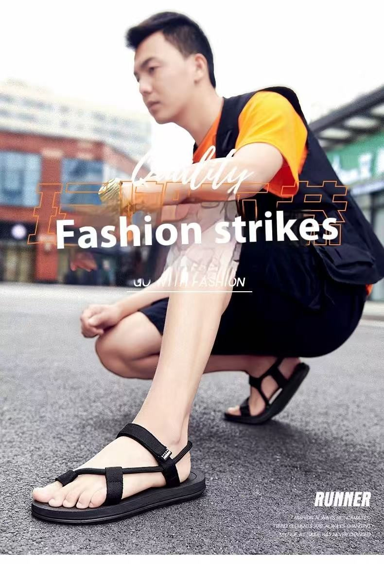 Summer Versatile Breathable Sandals, Wear-Resistant Sports and Leisure Beach Shoes for Men to Wear While Driving