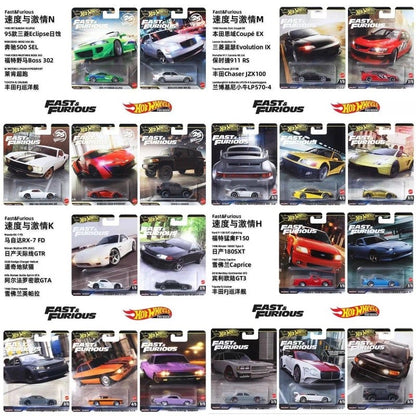 Em Estoque Hot Wheels HNW46 Velozes e Furiosos Série 2025-2026 Carro Mitsubishi 1/64 Modelo Die Cast Surpresa Coleção Carros Brinquedos Modelo