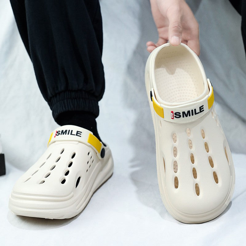 Big Size 47 Fashion Men Beach Sandals Outdoor Clogs Comfortable Indoor Slippers Trend Men Casual Shoes Home Garden Shoes Sandals