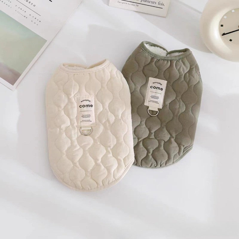 Dog Winter Warm Vest Coat Jacket with D-ring for Small Medium Dogs Puppy Vest Clothes Cotton Pet Jacket Dog Costume ??????