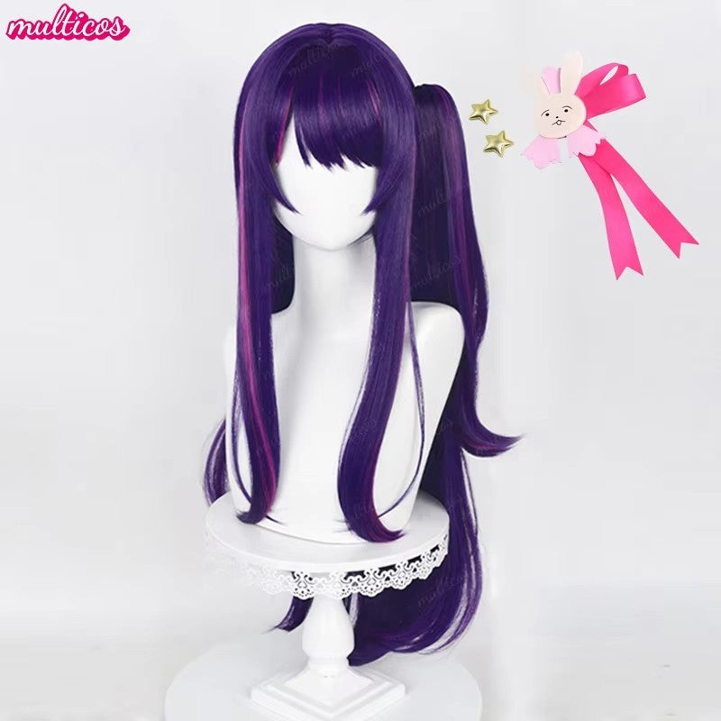 Peruca de Cosplay Oshi no Ko Hoshino Ai Hoshino Ruby Hoshino Akuamarin Arima Kana Peruca de Cosplay Cabelo Resistente ao Calor Perucas de Anime + Touca de Peruca