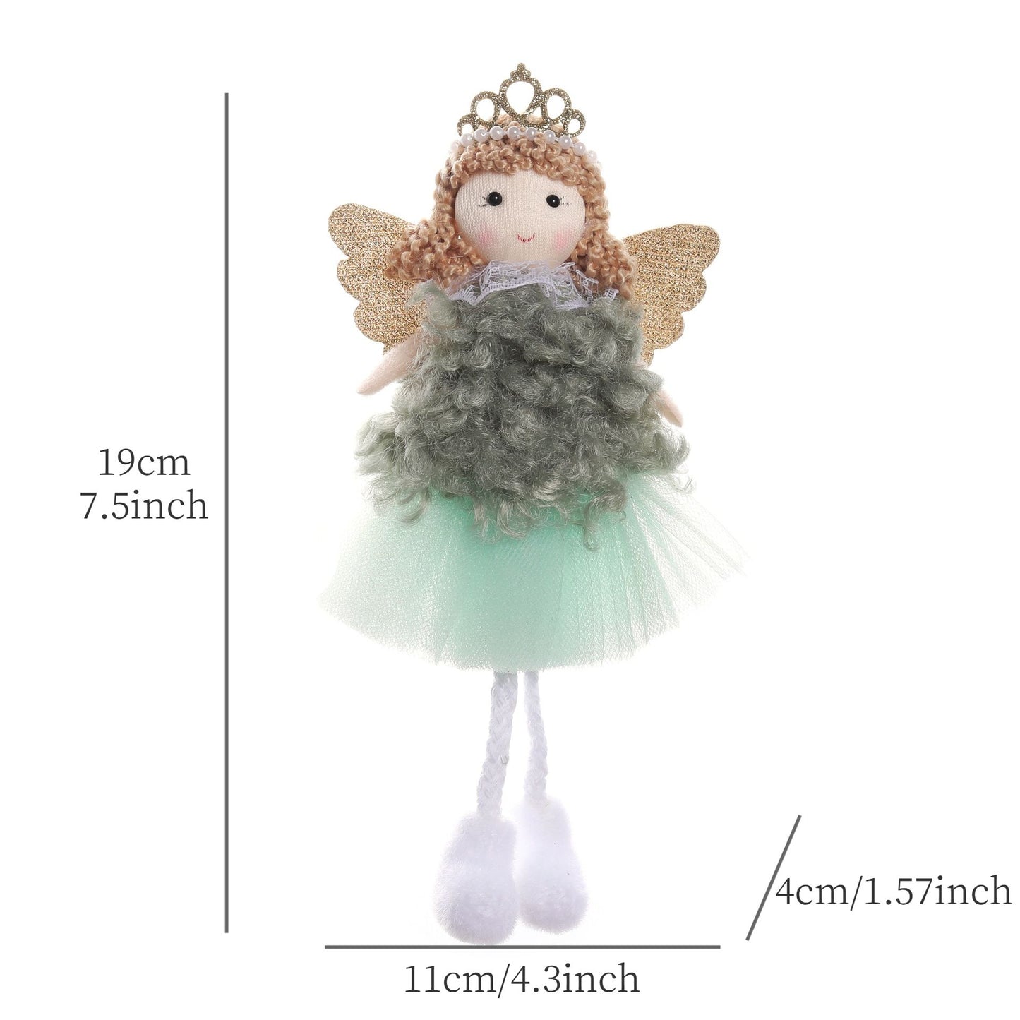 2024 New Year Gift Cute Christmas Angel Doll Xmas Tree Ornament Noel Deco Christmas Decoration for Home Natal Navidad 2023 Decor