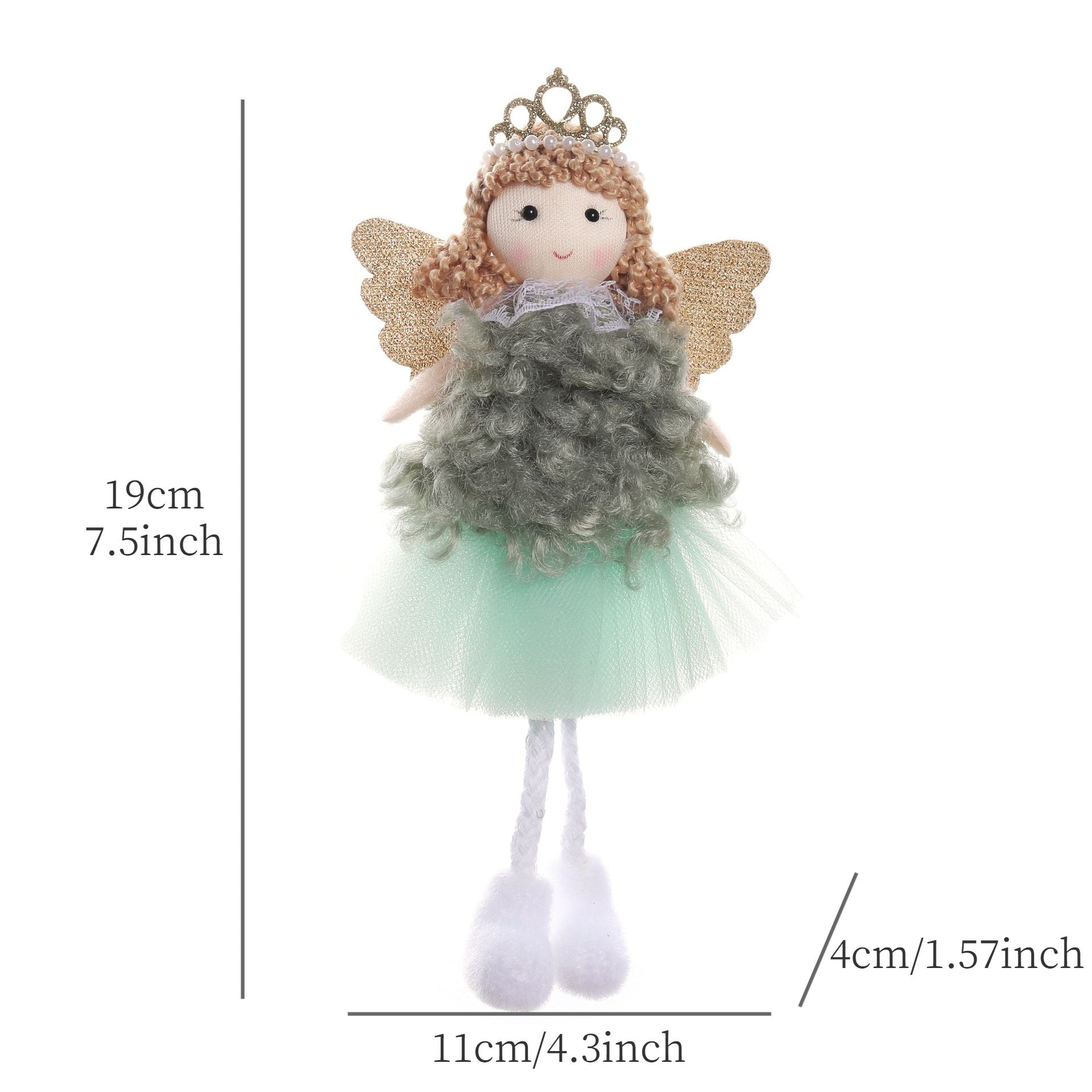 2024 New Year Gift Cute Christmas Angel Doll Xmas Tree Ornament Noel Deco Christmas Decoration for Home Natal Navidad 2023 Decor