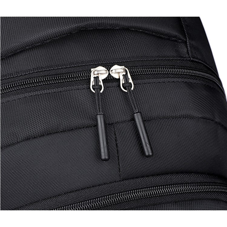 Men's large-capacity backpack, fashionable laptop bag, suitable for travel and business, equipped with secure zipper closure and