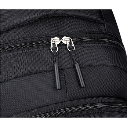Men's large-capacity backpack, fashionable laptop bag, suitable for travel and business, equipped with secure zipper closure and