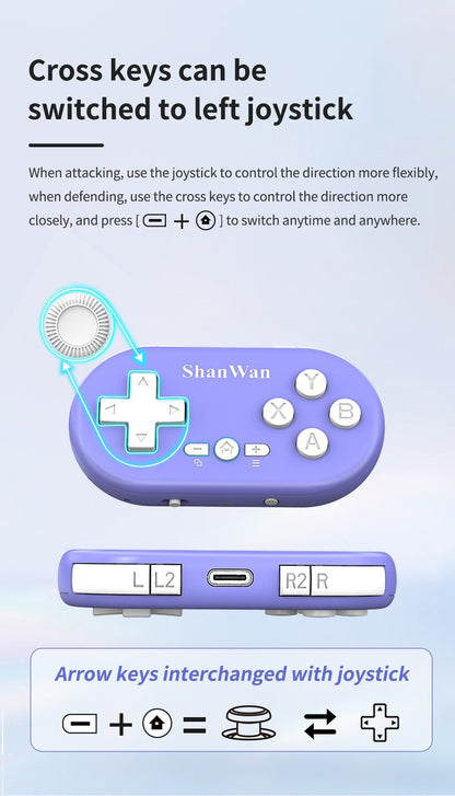Mini Gamepad Gaming Control Bluetooth For iPhone Android PS4 PS3 Switch Xbox Mobile IOS PC TV Controller Wireless Game Pad Phone