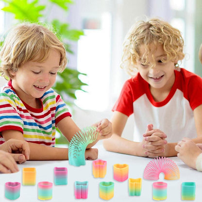 12/24Pcs Rainbow Magic Spring Toys for Kids Birthday Party Favors Pinata Fillers School Prize Wedding Christmas Boy Girl Gifts