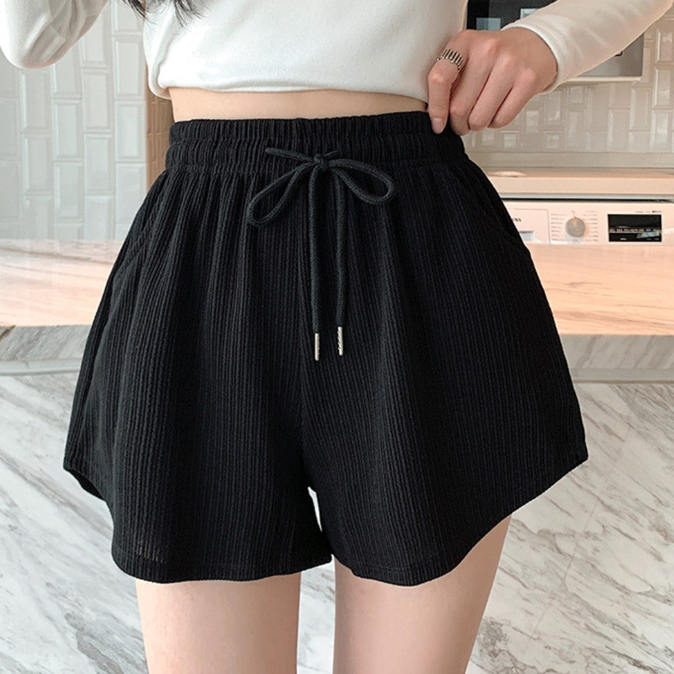 2025 New Summer Sports Shorts Women's Korean High Waist Loose Large tudent Youth Home Sleepwear Running Yoga Shorts