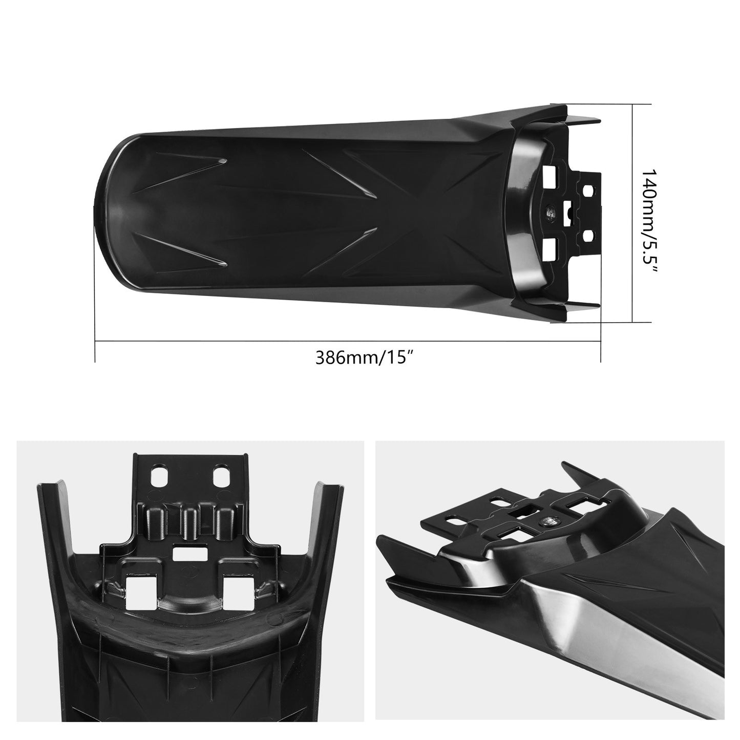 NICECNC para Surron Light Bee X para Sur-Ron Light Bee S Suporte de Montagem da Lanterna Traseira e Protetor de Para-lama Traseiro Estendido