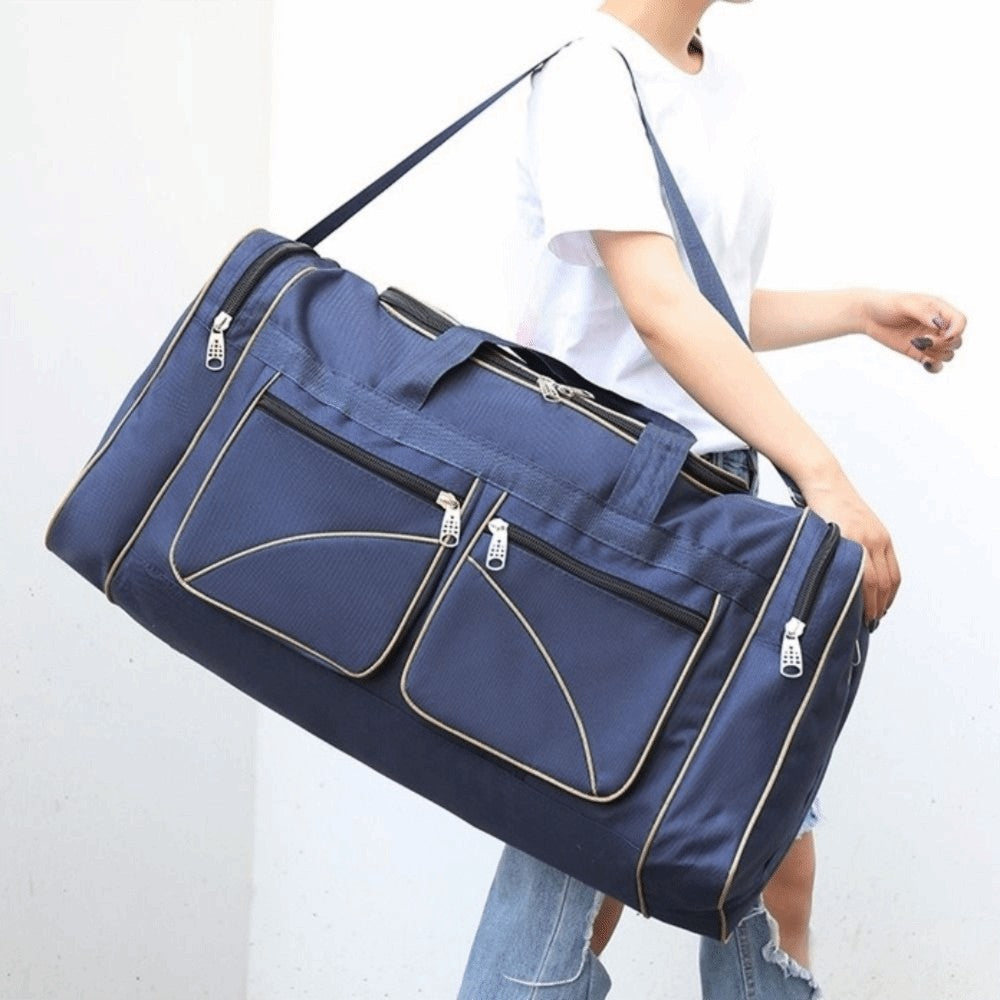 Large Capacity Travel Duffel Bag Waterproof Durable Outdoor Sports Bag Multi-pocket Oxford Cloth Large Travel Bag Gym Workouts