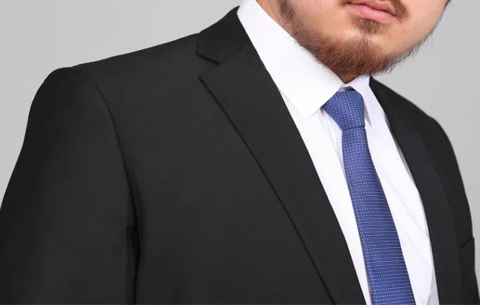 Men's M-10XL Spring New Wedding Fashion Handsome Suit Business Cargo Trousers plus Size Two Sets Fat Friendly Clothing