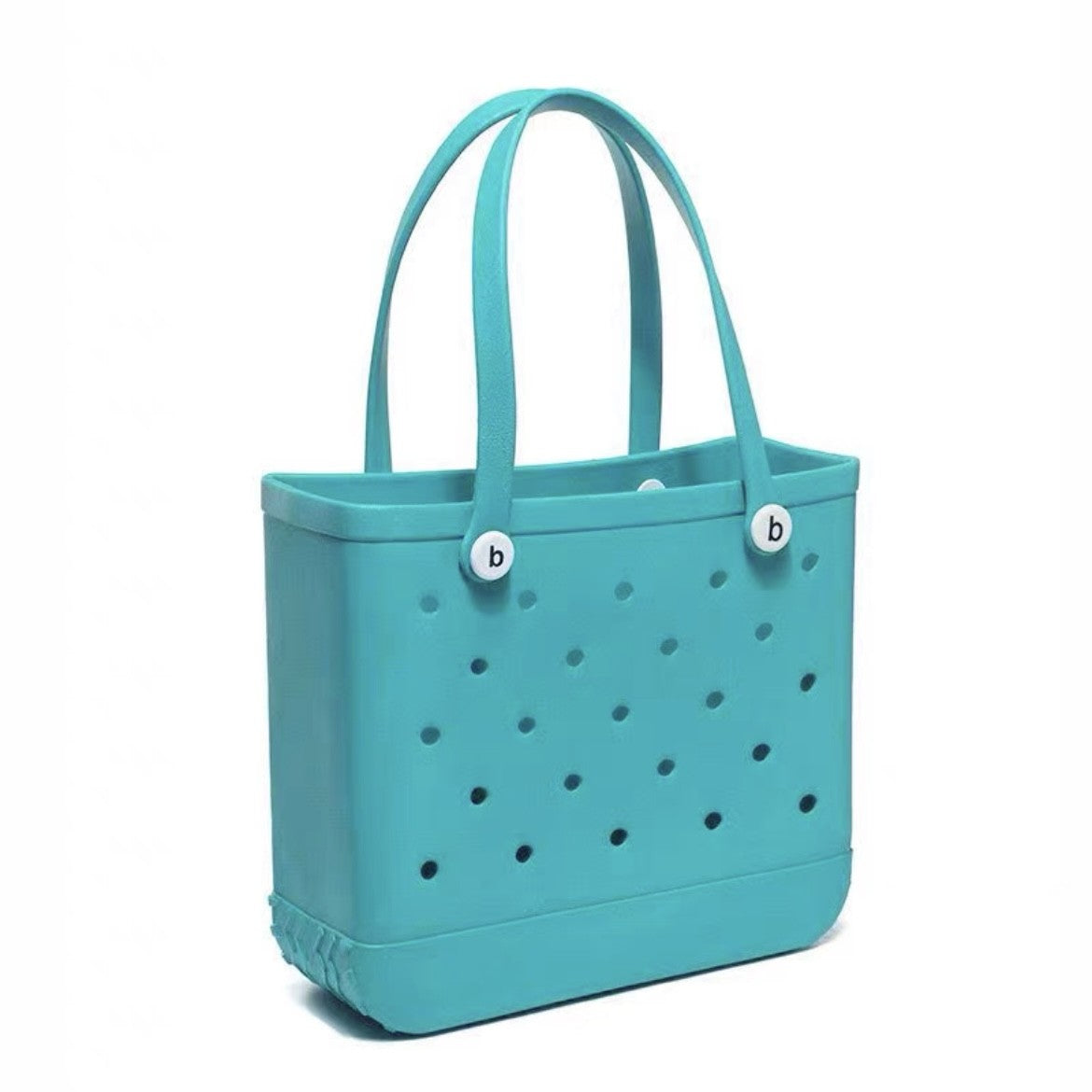 Fashion Large Beach Bags EVA Rubber Waterproof Storage Baskets Travel Shopping Handbag Women Shoulder Solid Color Jelly Bag