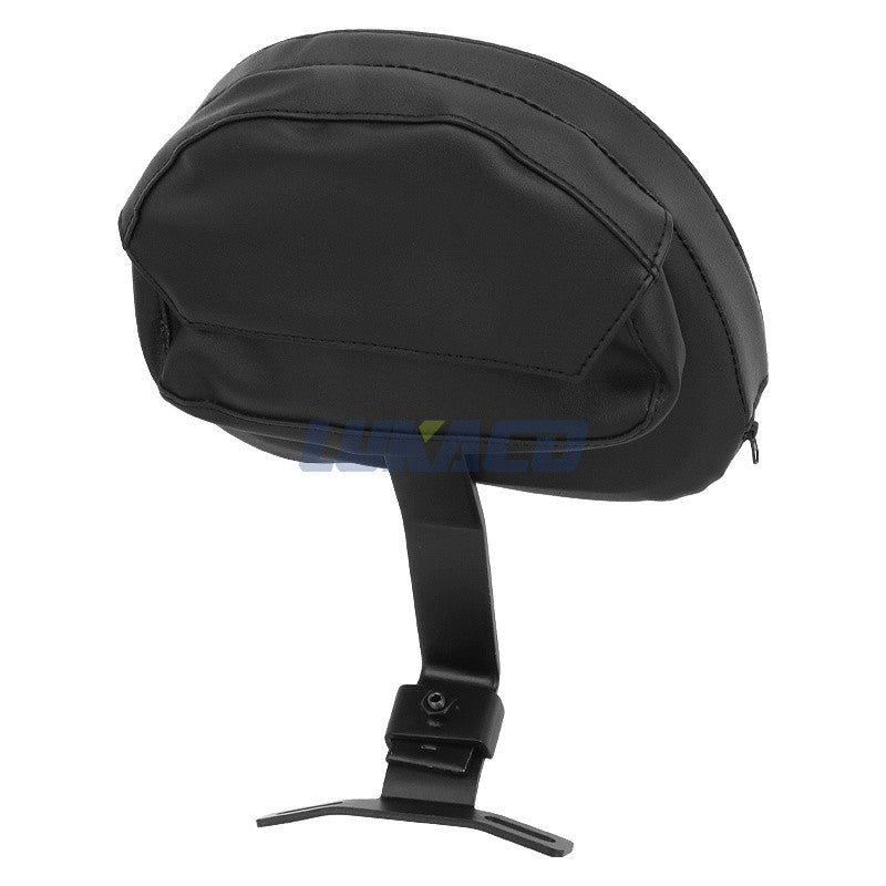 Motorcycle Adjustable Driver Rider Backrest Plug In Sissy Bar Seat Cushion Moto Pad For Harley Fatboy Heritage Softail 2007-2017