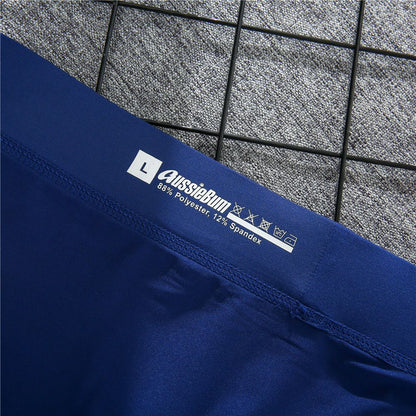 Men's boxer panties, milk silk low rise U convex bag stretch breathable comfortable youth shorts
