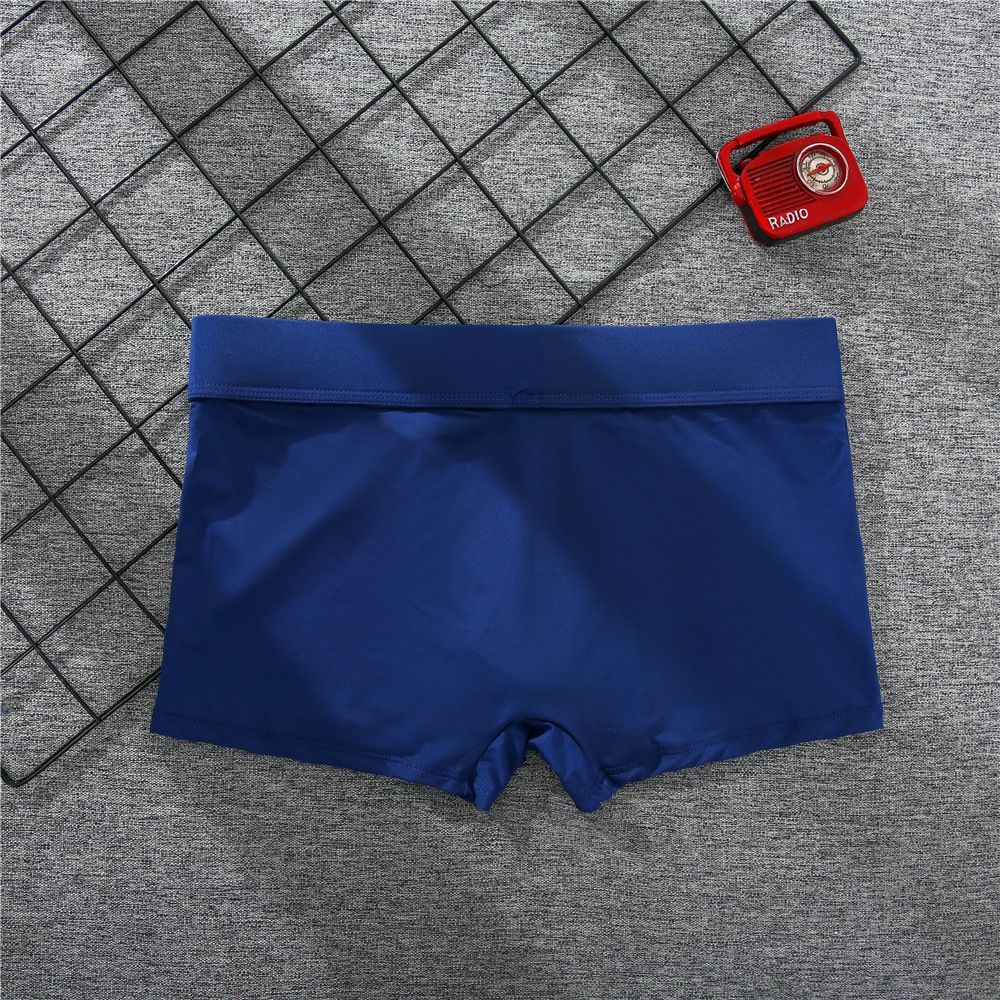 Men's boxer panties, milk silk low rise U convex bag stretch breathable comfortable youth shorts