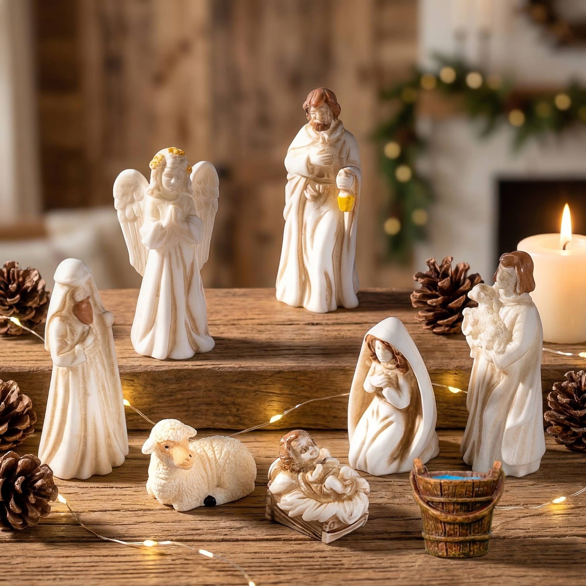 7-Piece Collector's Edition Miniature Christmas Nativity Set