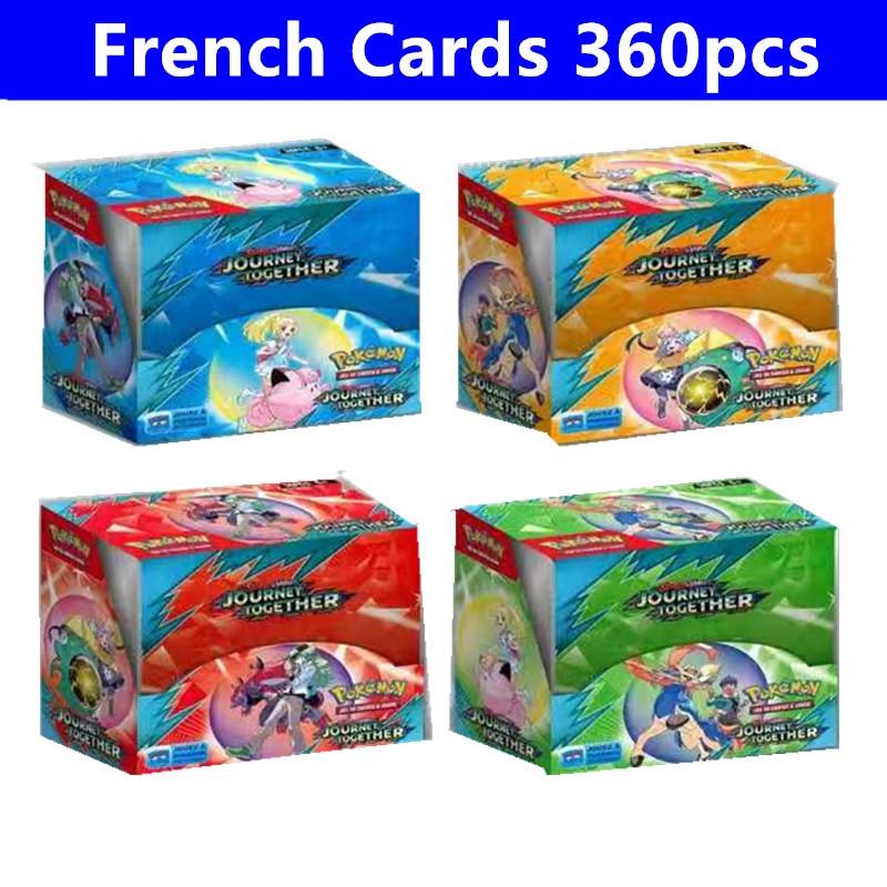 360 Cartas Pokémon em Inglês, Espanhol, Francês - Evoluções Prismáticas, Faíscas Efervescentes, Escarlate e Violeta 151, Booster Pokémon, Cartas de Batalha