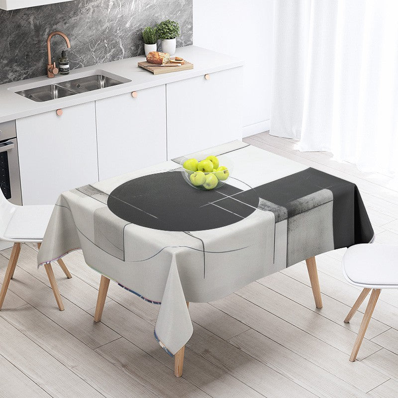 Abstract Geometric Tablecloth Waterproof Stain Resistant Party Decoration Restaurant Cafe Dining Table Tablecloths 140X200cm
