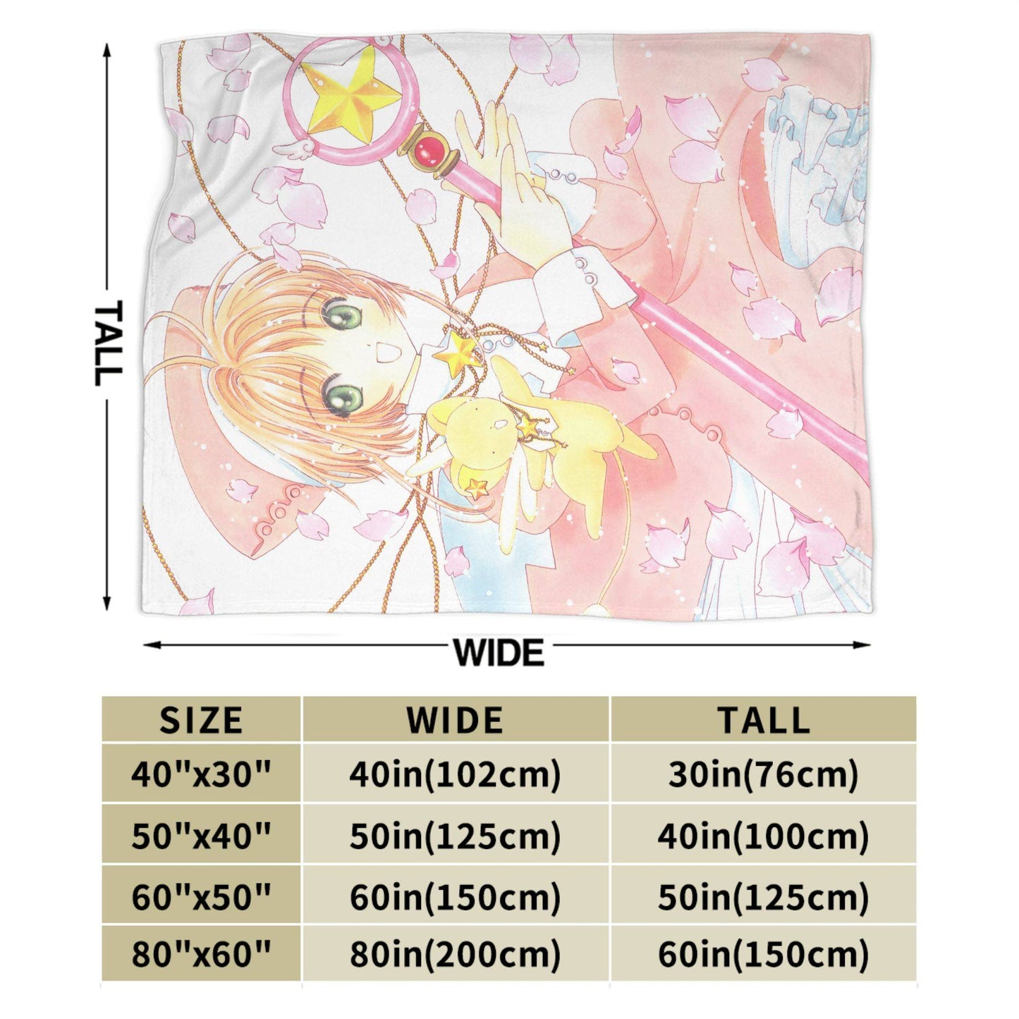 Anime Cardcaptor Sakura Cobertores Flanela Primavera/Outono Cobertor de Malha Super Quente Respirável para Cama Viagem Colcha