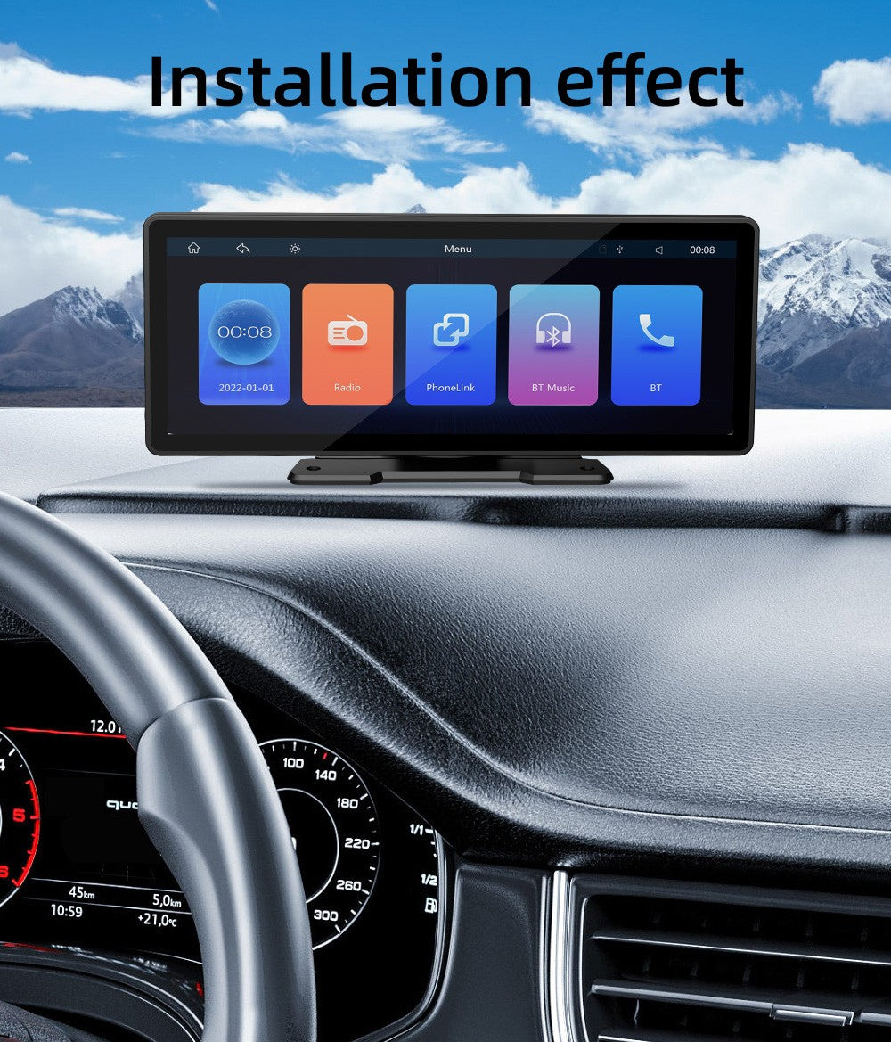 BQCC 10.26" IPS Polegadas Sem fio e com fio Carplay Android Auto Carro MP5 Player Saída de áudio Mirrorlink Rádio BT Automotivo Para Universal