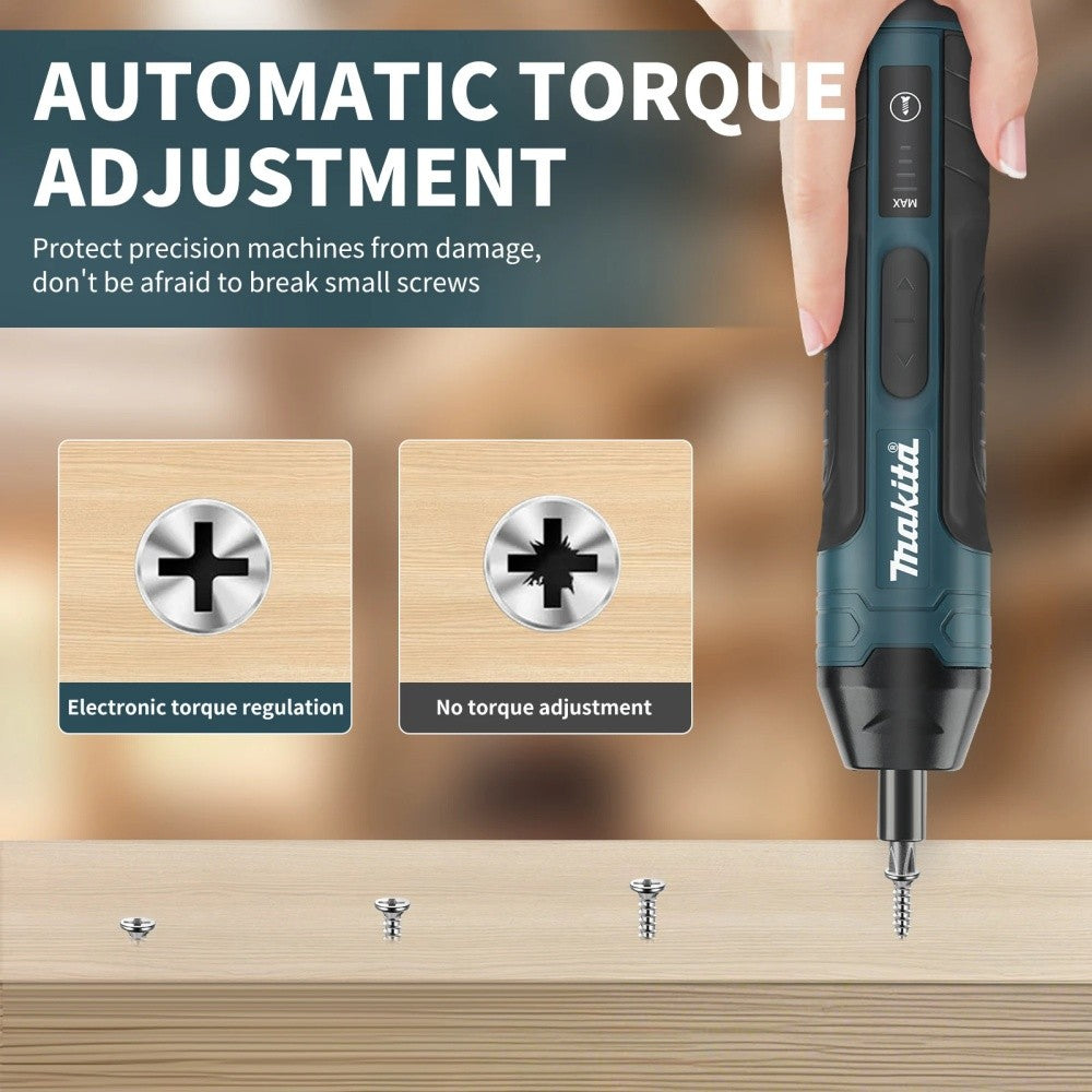 Parafusadeira Furadeira Elétrica a Bateria Makita 1300mah Recarregável Ajustável Multi-função Ferramentas de Reparo de Torque para Desmontagem