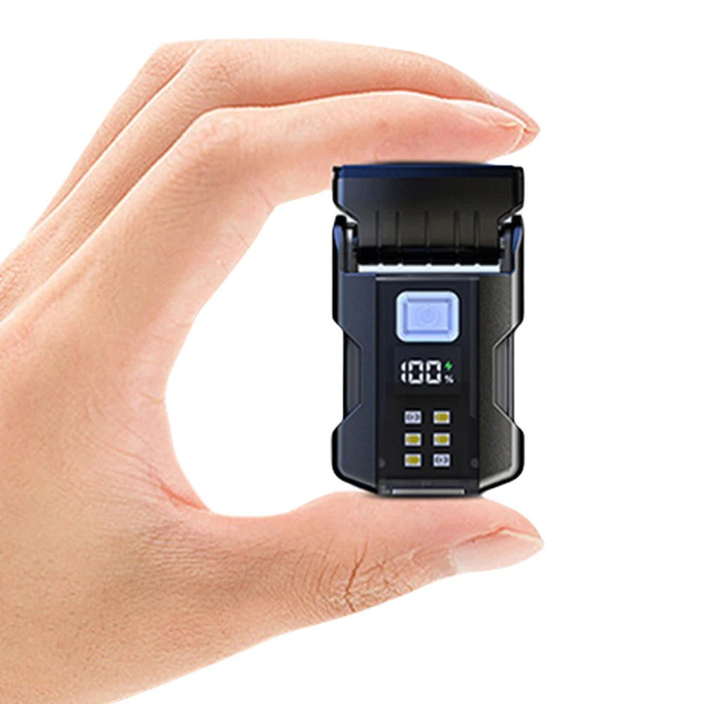 Multifunctional Usb Charging Flashlight Ajustable Mini LED Outdoor Torch Portable Keychain Light Magnetic Camping Warning Lamp