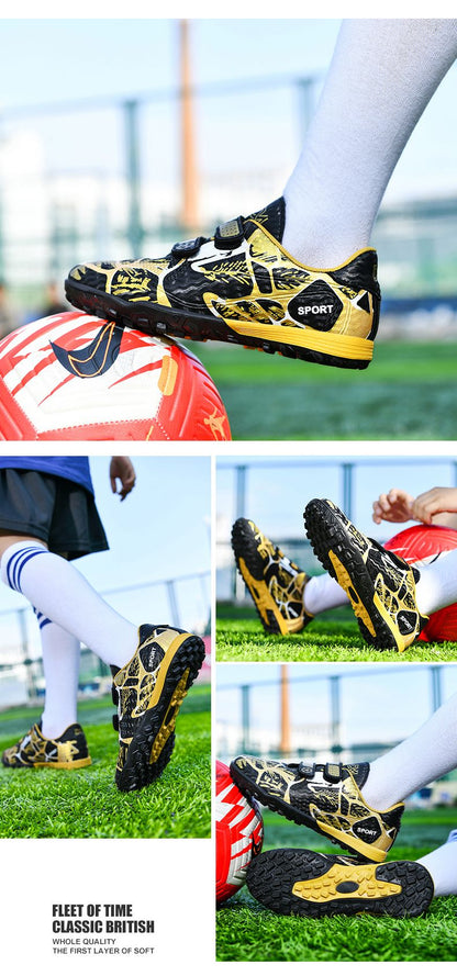 New Kids Football Boots Non Slip Professional Fast Children Football Shoes Original Boys Soccer Shoes Indoor Match Ultralight