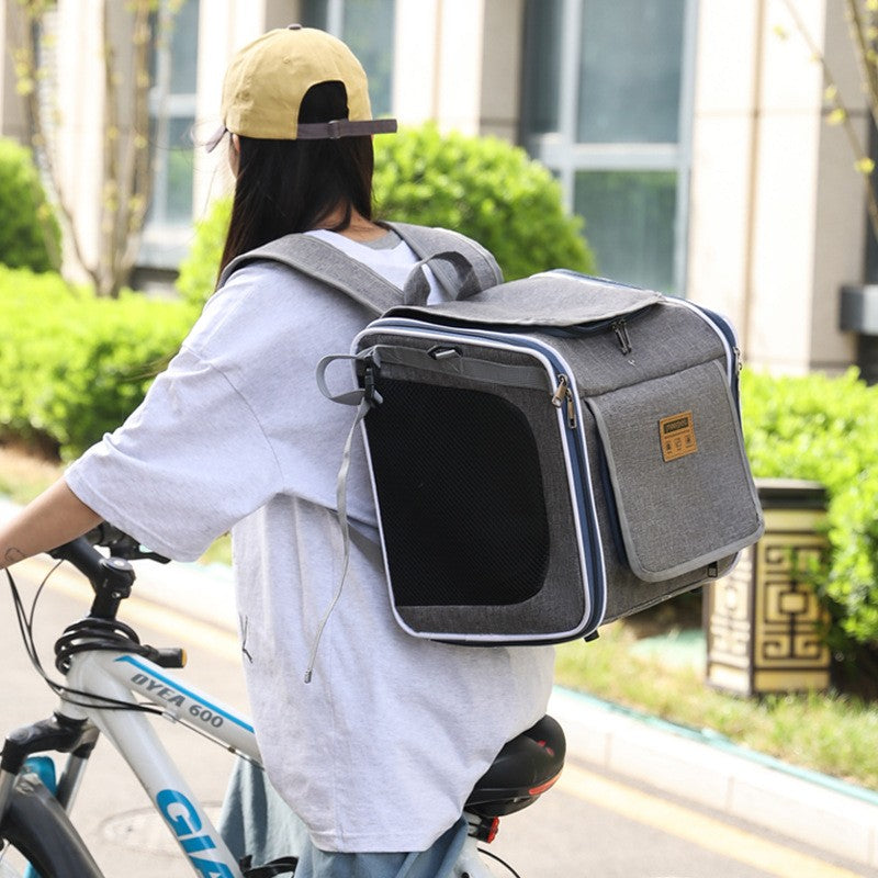 Bolsa De Gato Para Bicicleta, Bolsa De Cachorro, Bolsa Para Animais De Estimação, Mochila Portátil Para Uso Externo, Adequada Para Transportar Bicicletas E Motocicletas