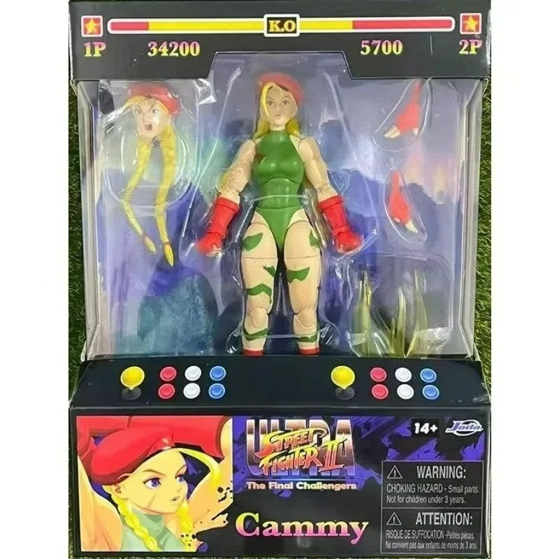 Em estoque Jada Toys Ultra Street Fighter II M.Bison Dhalsim Violent Ken RYU Guile 6" Boneco Colecionável Modelo Brinquedo Presente