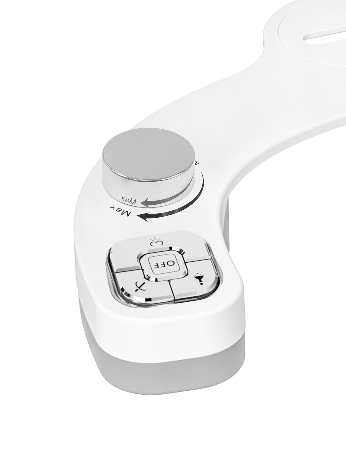 SAMODRA Button Bidet - Non-ElectricSelf  Cleaning Dual Nozzle (Frontal and Rear Wash) Fresh Water Bidet Toilet Seat Attachment