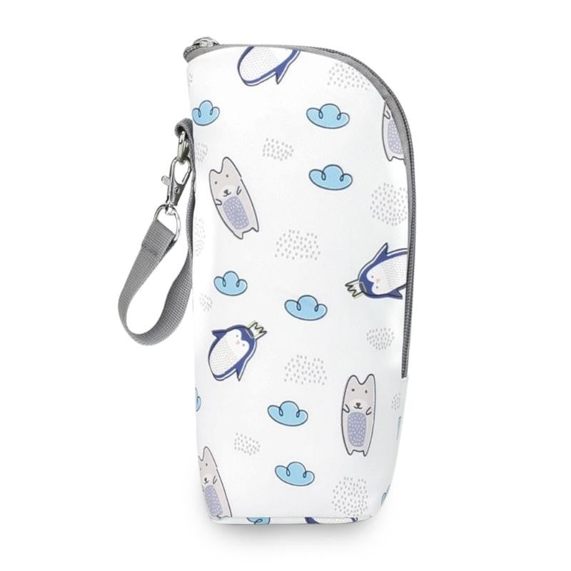Baby Milk Bottle Insulation Bag Printed Travel Carry Case Portable Feeding Bottle Thermal Handbag Strollers Hanging Bag