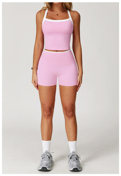 Women's Clothes 2 Pieces Workout Tracksuit Yoga Set Sportswear Gym Clothing High Waist Bell-bottoms Sexy Fitness Bta Sports Suit