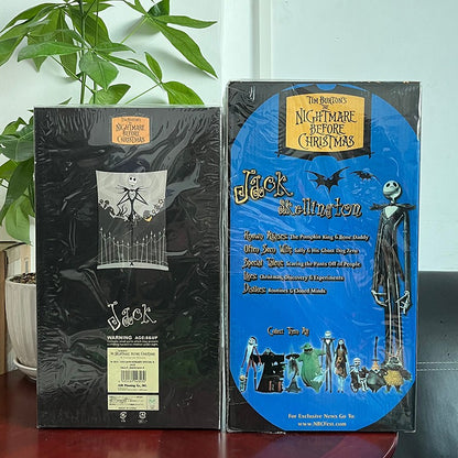O Pesadelo Antes do Natal Jack Skellington Action Figure 12 Rostos Jack Jack Cadeira Versão Especial Modelo de Brinquedo Presente de Halloween
