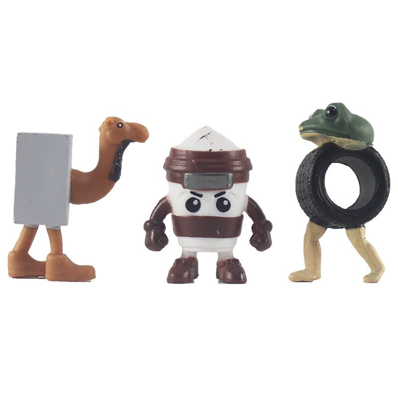 8/24 Peças Conjunto de Bonecos de Ação Fun Italian Brainrot Tung Tung Sahur Tralalero Tralala Bombardino Crocodilo Modelo de Brinquedo Presentes