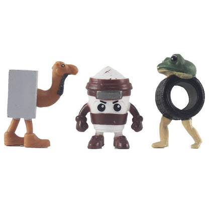 8/24 Peças Conjunto de Bonecos de Ação Fun Italian Brainrot Tung Tung Sahur Tralalero Tralala Bombardino Crocodilo Modelo de Brinquedo Presentes