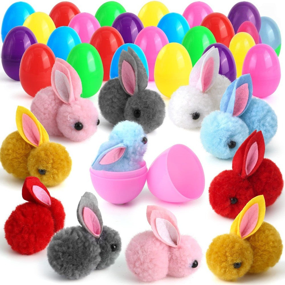 5-20Pcs Easter Egg Bunny Ornament Decoration Holiday Pinata Gift Bag Basket Fill Easter Birthday Party School Kindergarten Gift