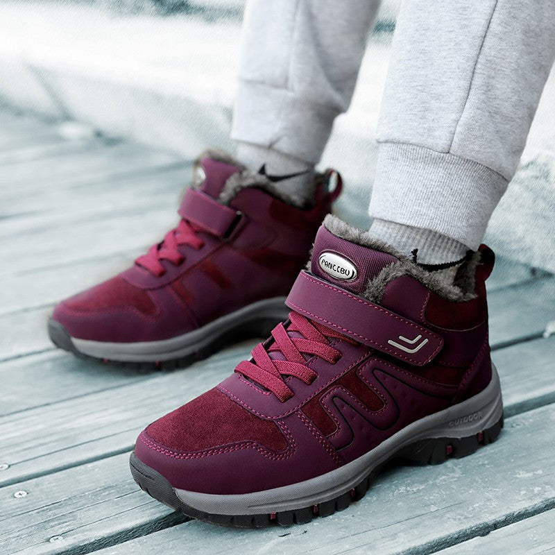 2025 Women Winter Snow Boots For Men And Women Outdoor Hiking Boots Non-Slip Warm Woman's Sneakers Size 35-45 Ankle Footwear