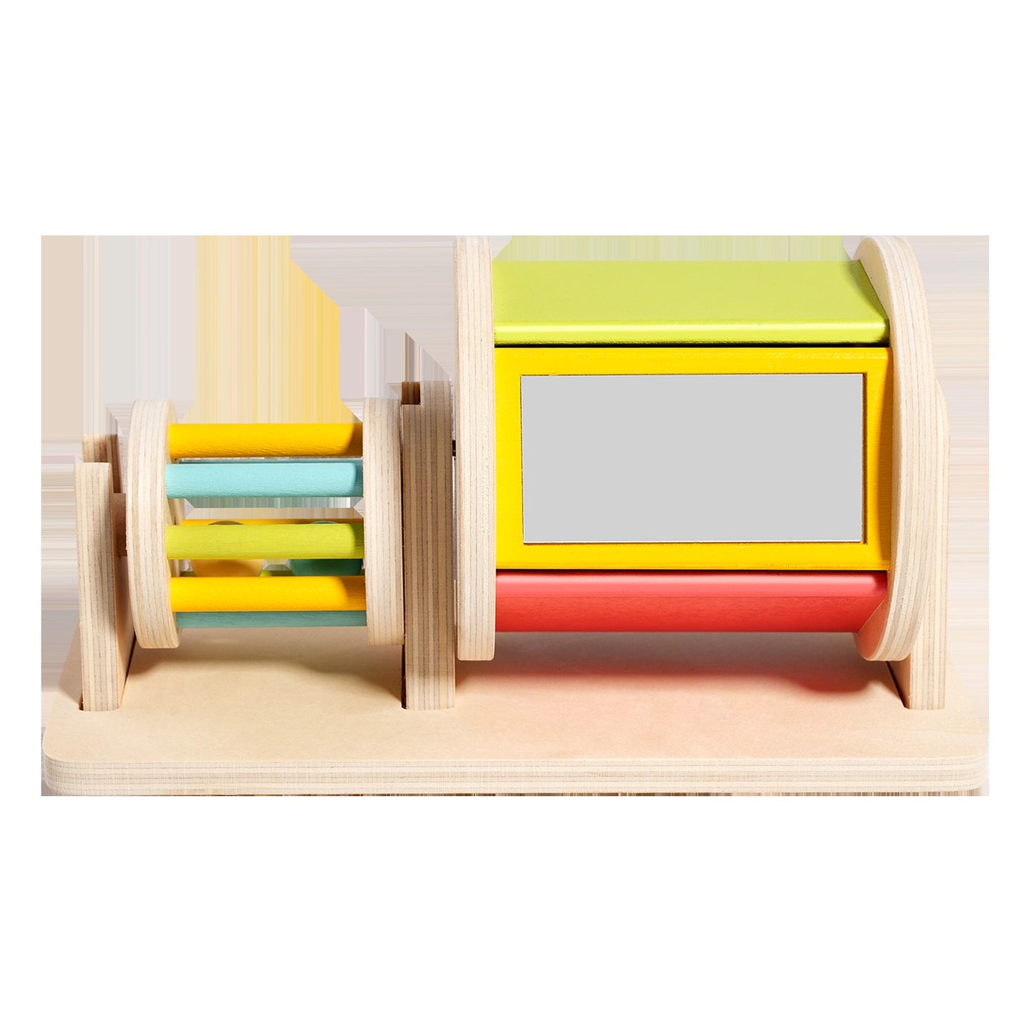 Newest Wooden Drum Baby Toys Bright Color Sensory Montessori Drum Toys Hottest Kids Rolling Drum Toys Early Childhood Education