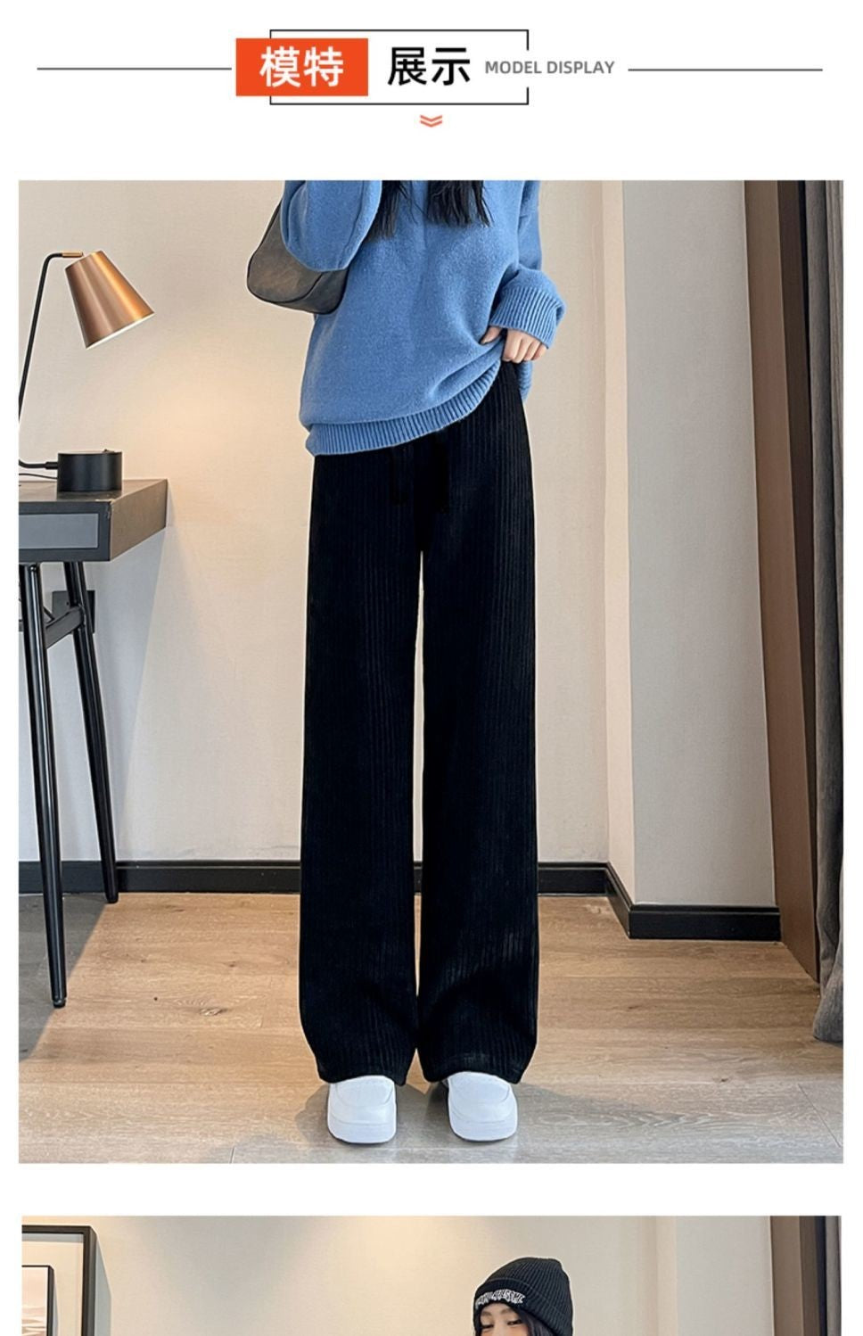Pants Women Thickened Lamb Fleece Wide Leg Pants Plus Velvet Women's Autumn Winter Fashion Loose Pants Cashmere Casual Pants