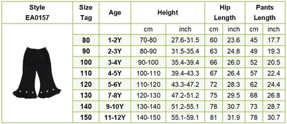 Girls Fleece Lined Flare Leggings Children Winter Warm Kids Pants Slim Fit Thermal Trousers Korean Fashion Outerwear Clothes