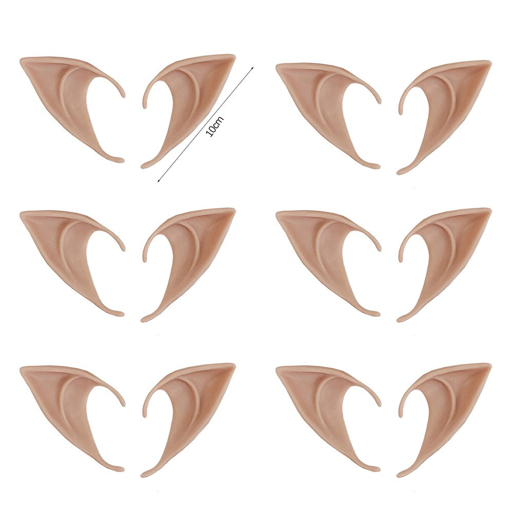 Halloween Elf Ears Latex Simulation Ears Props Fairy Angel Cosplay Mask Halloween Costume Accessories Mascaras Halloween Party