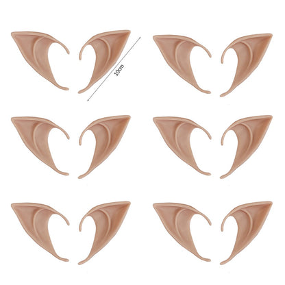 Halloween Elf Ears Latex Simulation Ears Props Fairy Angel Cosplay Mask Halloween Costume Accessories Mascaras Halloween Party