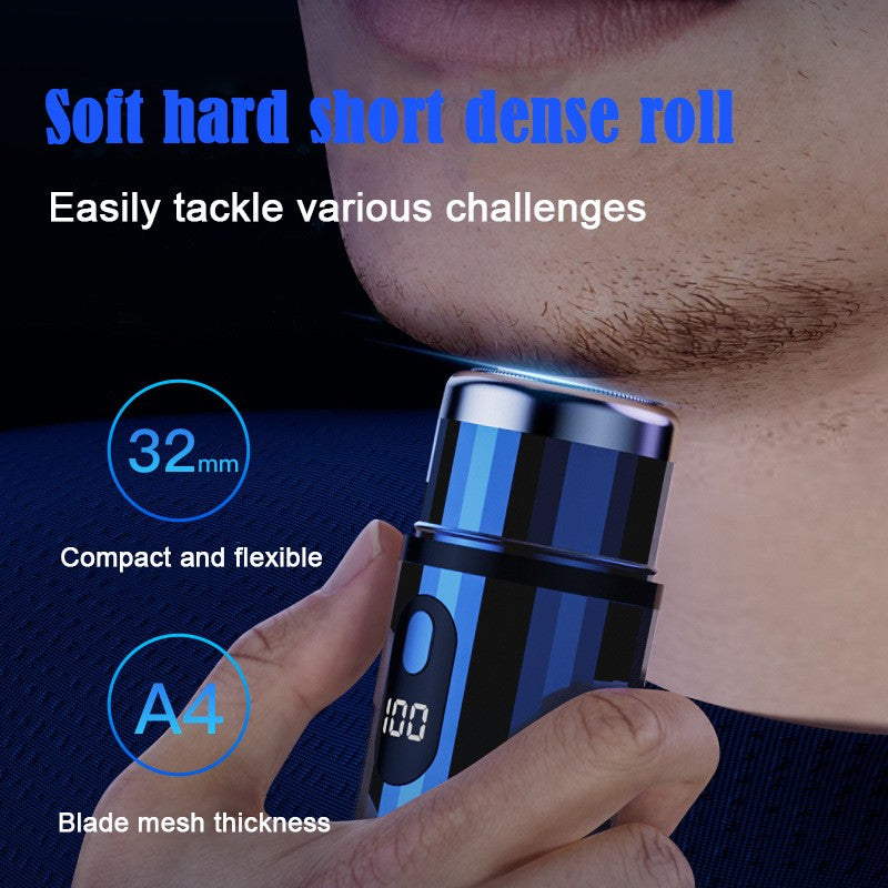 Mini Electric Shaver USB-C Rechargeable Shaver Waterproof Portable Shaver Powerful Travel Home Use Cordless Shaver